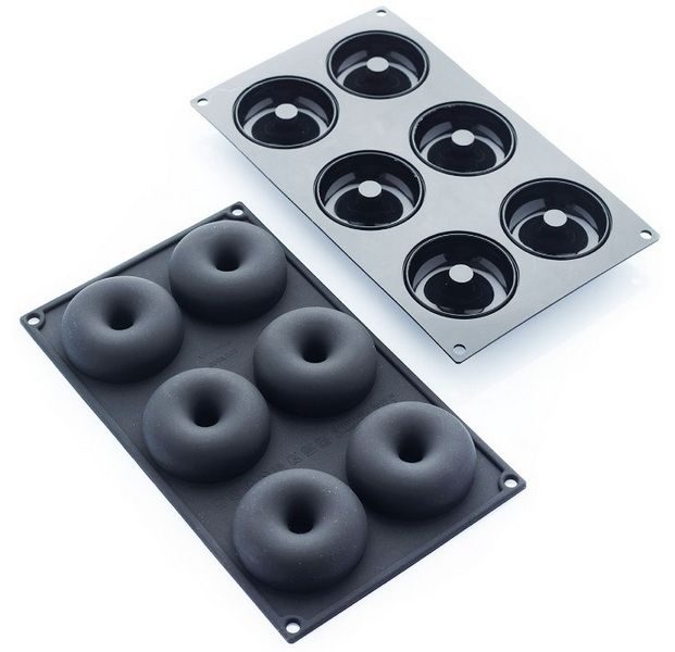 Фото Форма силиконовая Martellato Donuts L 296 мм, B 176 мм (ячейка d 75 h 25 мм) — арт. 30SIL503 1
