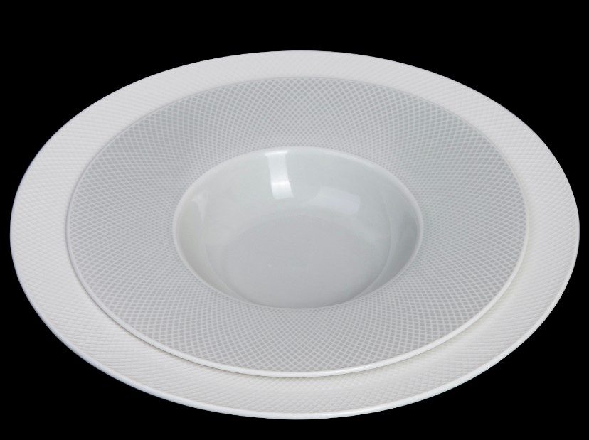 Фото Тарелка Corone Rosenthal 225 мл, D 230 мм голубая — арт. фк9909 12