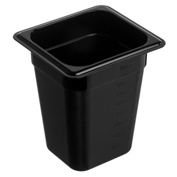 Гастроемкость Gastroplast 1/6 черная артикул 79662