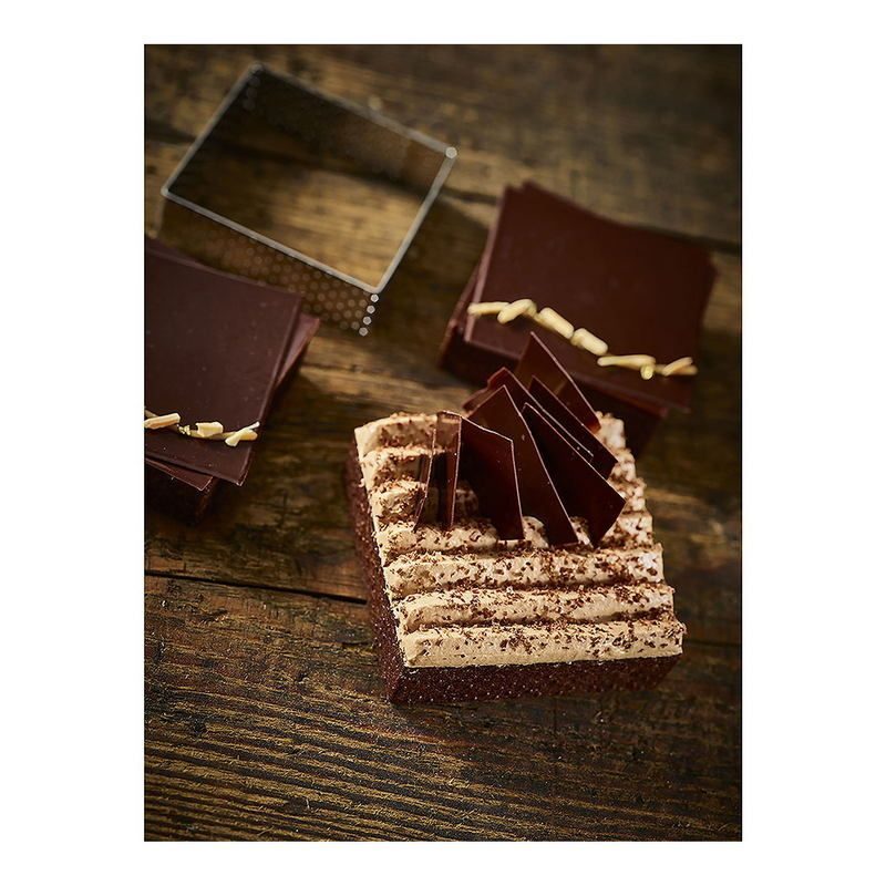 Фото Кольцо кондитерское De Buyer VALRHONA L 70 мм, B 70 мм, H 20 мм перф. — арт. 3099.19 2