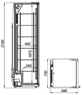 Фото Шкаф холодильный АРКТО Flex 654-Eco-L 1