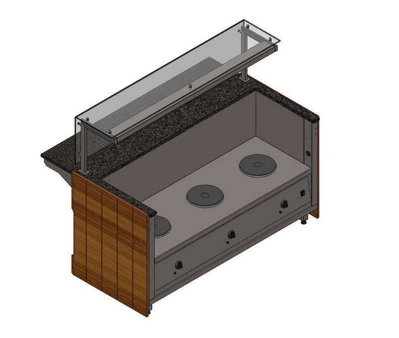 Фото Мармит для первых блюд Refettorio Capital RM13AS 1505x700x1255(830) мм Refettorio — арт. С0000011170 1