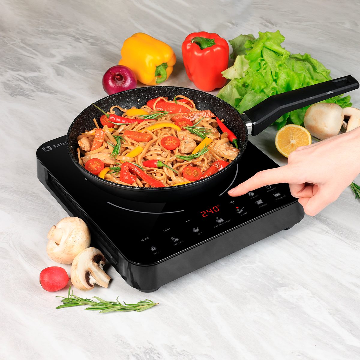 Фото Плита индукционная Libhof TT-3101I black — арт. libtt3101ib 6