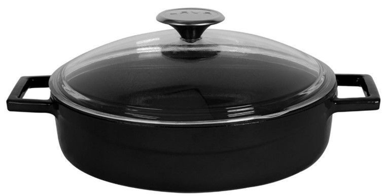 Фото Кастрюля LAVA GLAZE SERIES 2,47 л, D 240 мм, H 75 мм черная — арт. LV Y ST 24 K3 BL 2