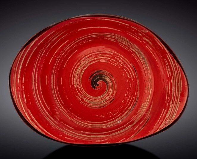 Блюдо Wilmax Spiral красное мм артикул WL-669242/A