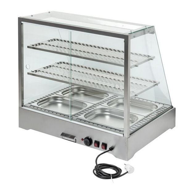 Фото Витрина тепловая настольная КОБОР CR2-80H Black 3