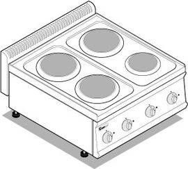 Плита электрическая Tecnoinox PCR70E7