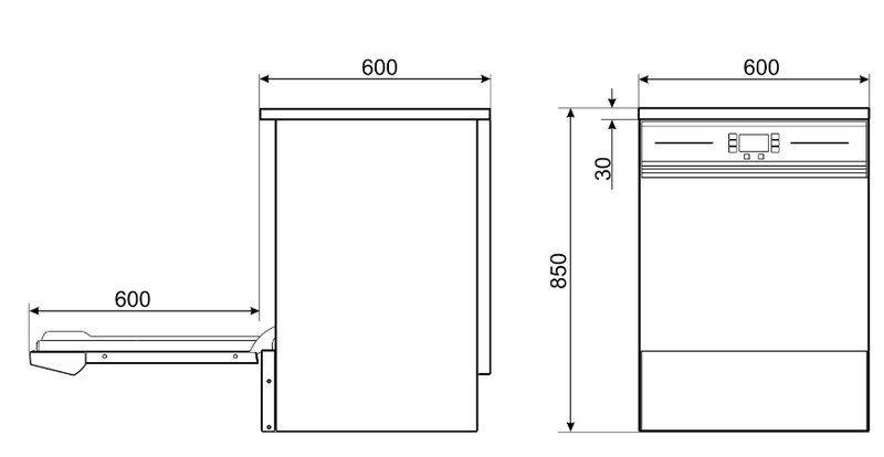 Фото Машина посудомоечная с фронтальной загрузкой SMEG — арт. SWT260XD-1 1