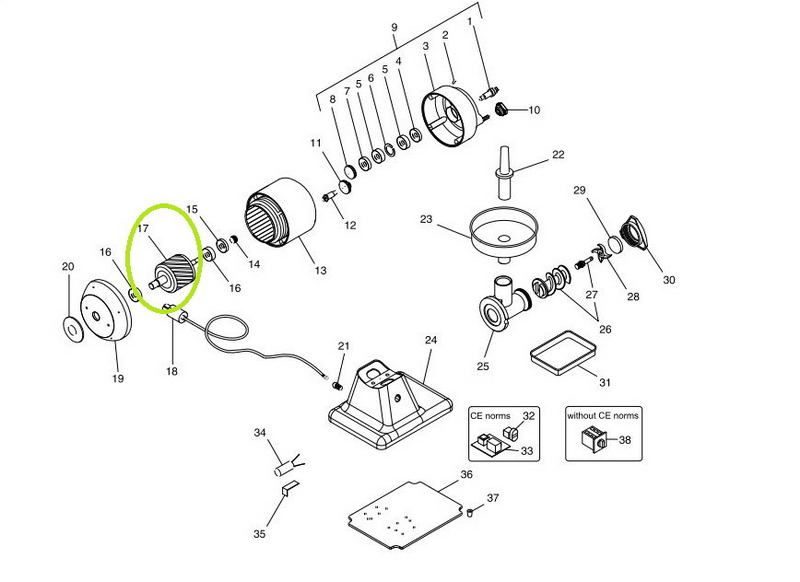 Ротор FIMAR SA7400 для мясорубки 12C/TS 220V