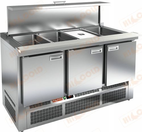 Стол для салатов HICOLD SLE3-111GN полипропилен