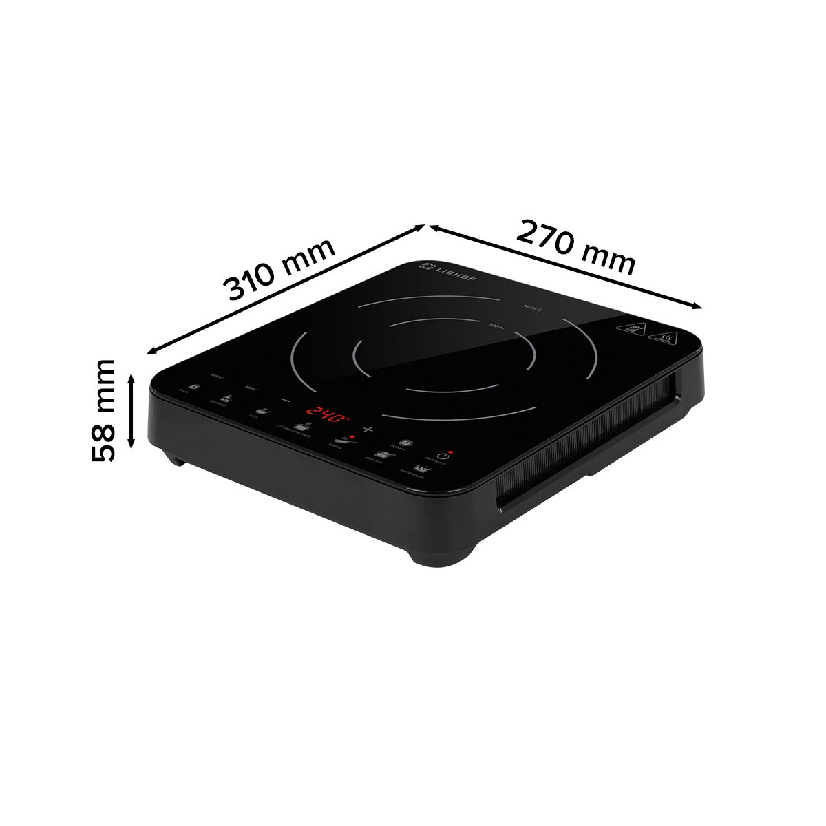 Фото Плита индукционная Libhof TT-3101I black — арт. libtt3101ib 11