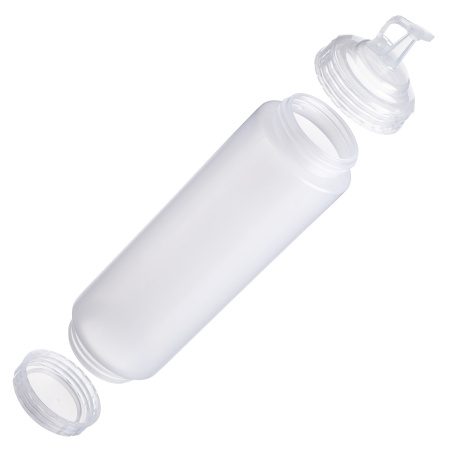 Фото Емкость для соуса Gastroplast 1000 мл, D 75 мм, H 295 мм, 2 крышки прозрачная артикул 79695 1