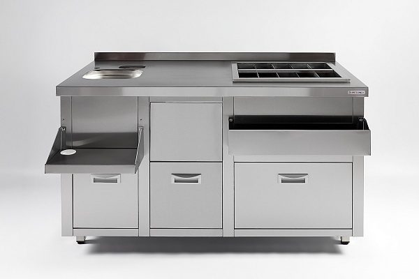 Фото Барная станция RESTOINOX с ящиками и вертушкой — арт. БСЗ1-15/7-05 1