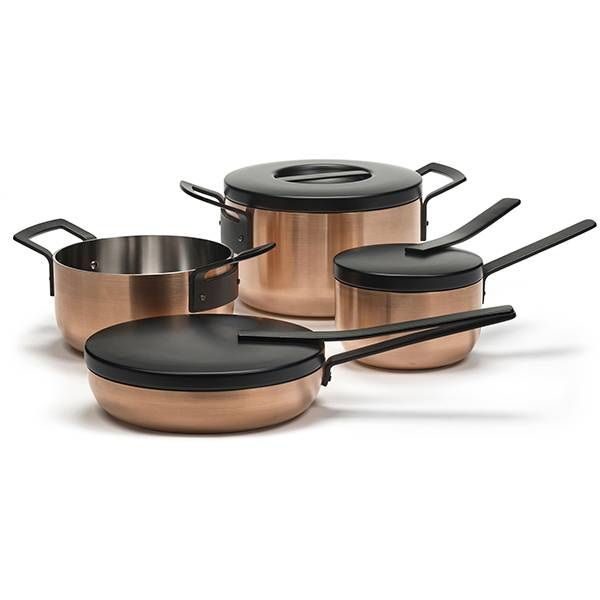 Фото Сковорода Serax Base Cookware 2 л, D245 мм, H100 мм с крышкой цвет медный черный — арт. B2719005C 3