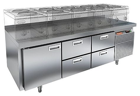Стол морозильный HICOLD GN 122/BT LT (R290)