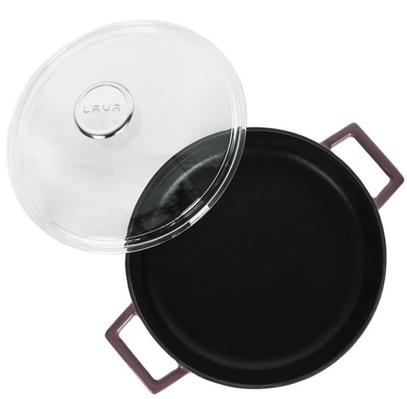 Фото Кастрюля LAVA GLAZE SERIES 3,51 л, D 280 мм, H 80 мм фиолетовая — арт. LV Y ST 28 K3 P 1