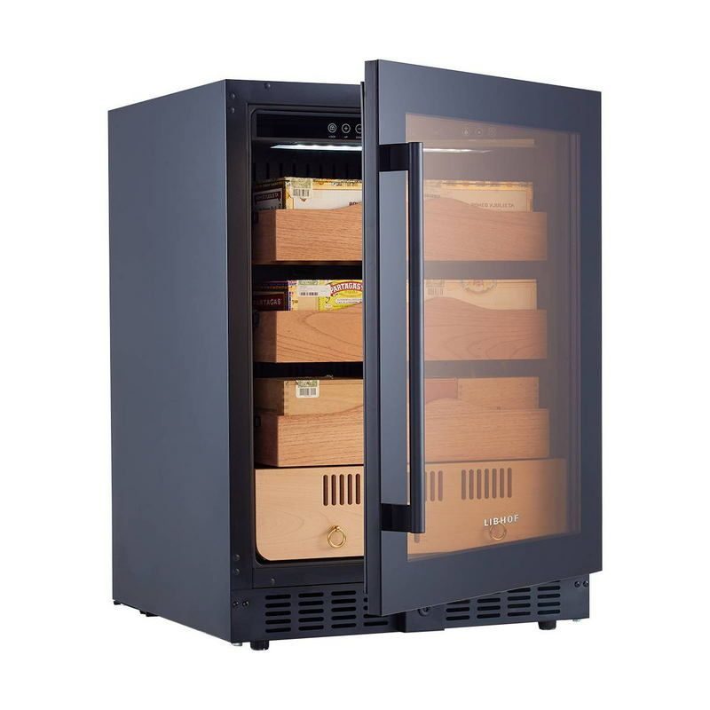 Фото Шкаф для сигар Libhof BR-650 black — арт. libbr650b 8