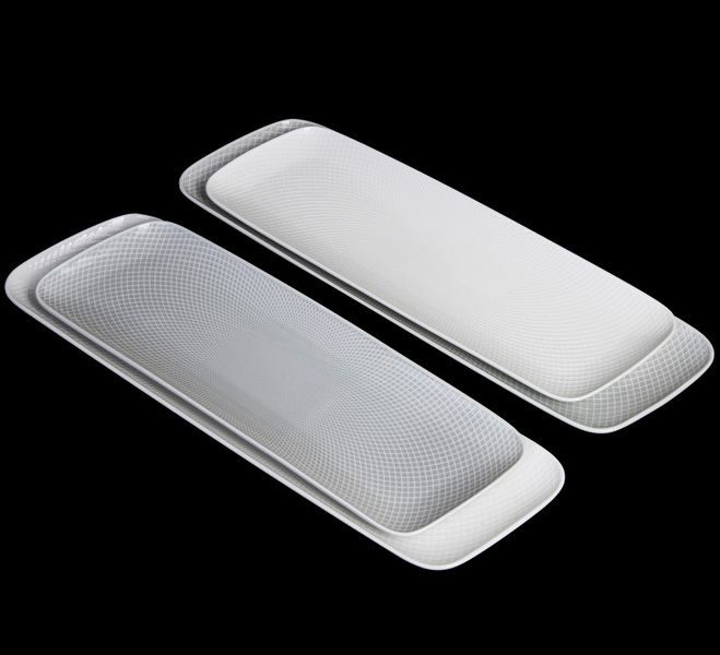 Фото Блюдо Corone Rosenthal L 300 мм, B 100 мм голубое — арт. фк9927 14