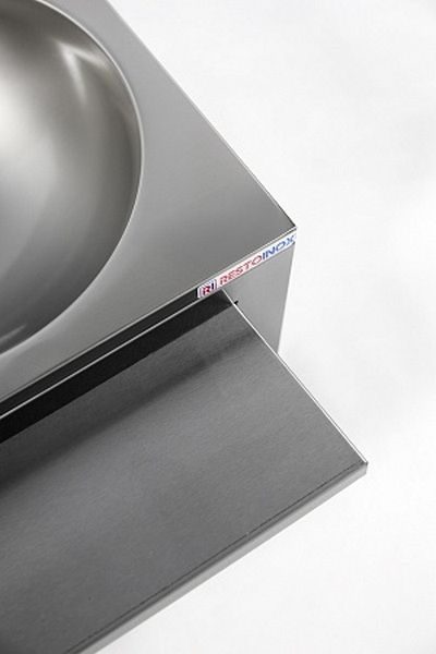 Фото Рукомойник металлический RESTOINOX настенный коленный — арт. РНКXГ-40/40-Б 7