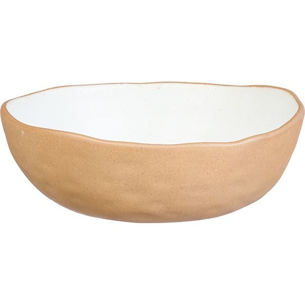 Фото Салатник Kunstwerk Grasp 800 мл, D 180 мм, H 65 мм, белый — арт. 20732/white 2