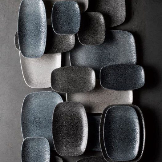 Фото Блюдо CHURCHILL Raku Topaz Blue L 200 мм, B 121 мм — арт. RKTBXO71 1