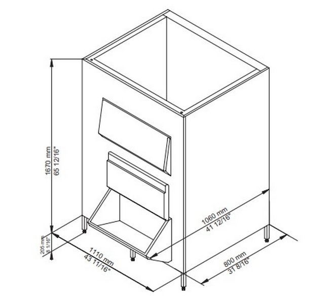Фото Бункер для льда Brema BIN 550V DS*M800-1500 — арт. 30096SV0609999 1