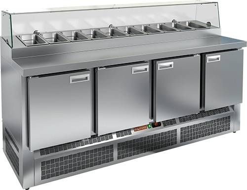Фото Стол для пиццы HICOLD PZE1-1111/GN стекло 1