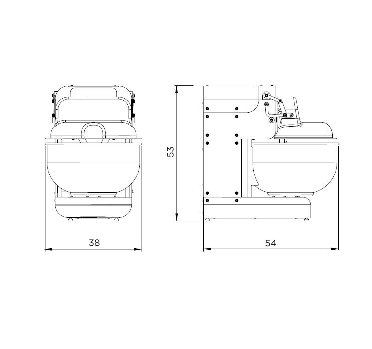 Фото Тестомес двуручный Bernardi Miss Baker PRO XL 20_W — арт. MS0623059 1