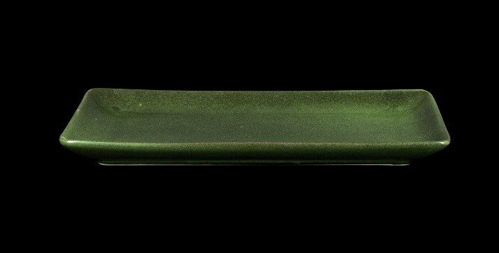 Фото Блюдо Corone Cocorita L 280 мм, B 166 мм, H 24 мм зеленое — арт. фк8853 2