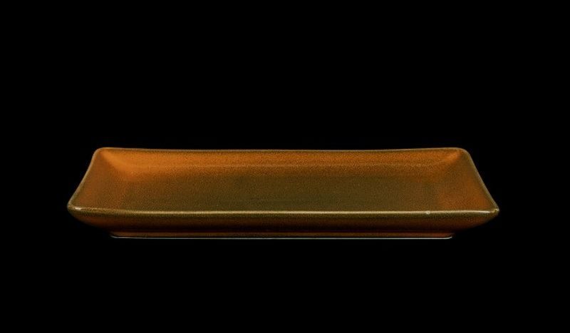 Фото Блюдо Corone Cocorita L 230 мм, B 135 мм, H 20 мм оранжевое — арт. фк8801 1