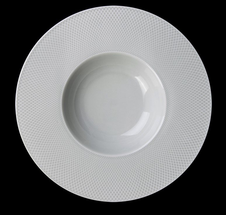 Фото Тарелка Corone Rosenthal 225 мл, D 230 мм голубая — арт. фк9909 13