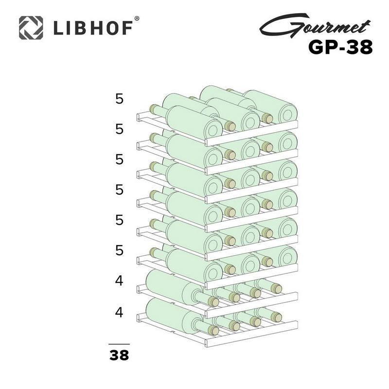 Фото Шкаф винный Libhof GP-38 black — арт. libgp38b 9