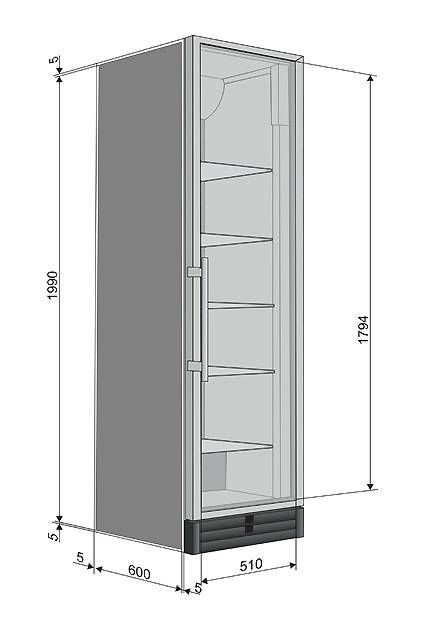 Фото Шкаф холодильный Snaige CD48DM-S300AD8M (CD 550-1112) — арт. CD48DM-S300AD8MXXXXX2SNAB 1
