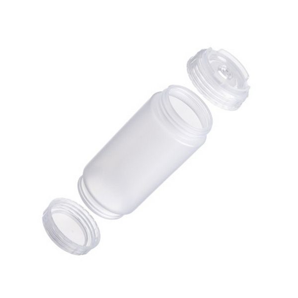 Фото Емкость для соуса Gastroplast 500 мл, D 70 мм, H 166 мм, 2 крышки носик, прозрачная артикул 79700 1