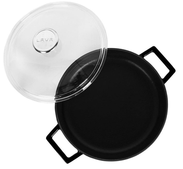Фото Кастрюля LAVA GLAZE SERIES 2,47 л, D 240 мм, H 75 мм черная — арт. LV Y ST 24 K3 BL 1