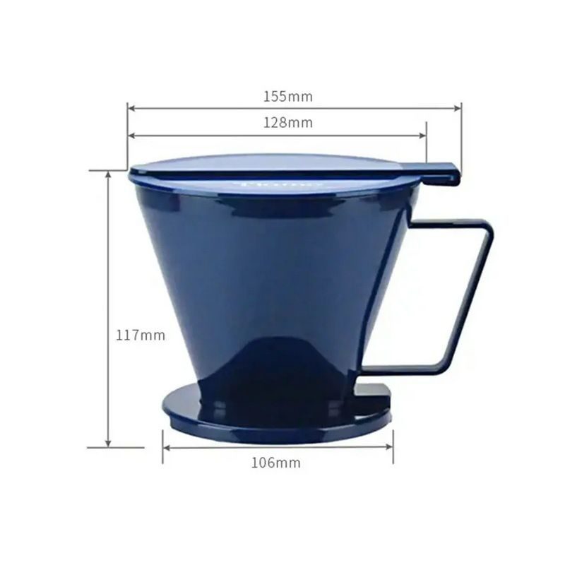 Фото Воронка иммерсионная Tiamo SMART2COFFEE (HG5569В) по системе Клевер, пластик, синяя 7
