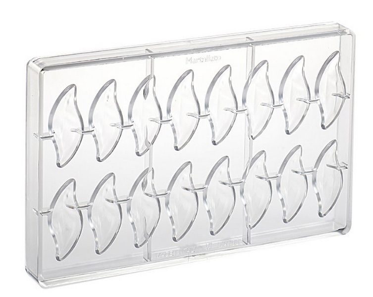 Фото Форма для конфет Martellato Wave L 275 мм, B 175 мм, H 26 мм ячейка 61,5х24,5х15,5 — арт. MA1005 1