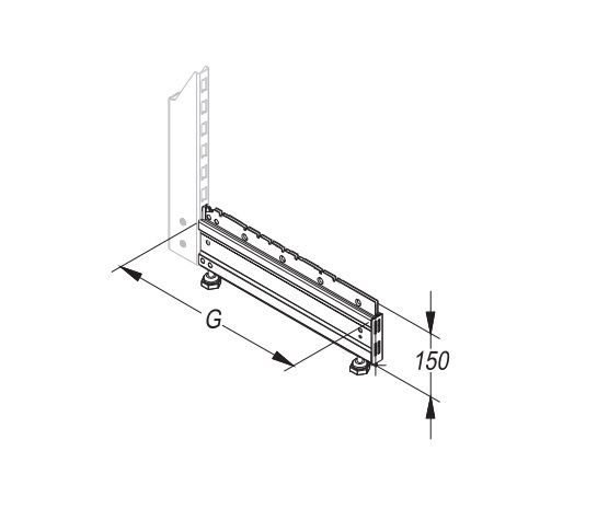 База полки Stahler Praktisch из ДСП муар, RAL 9005