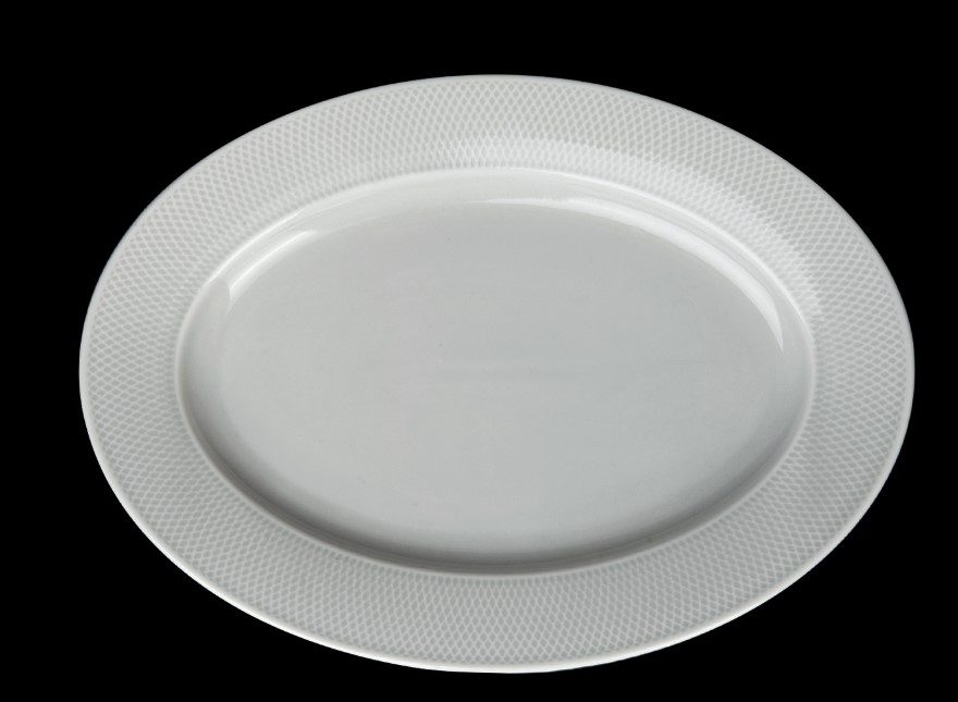 Фото Блюдо Corone Rosenthal L 255 мм, B 180 мм голубое — арт. фк9905 13