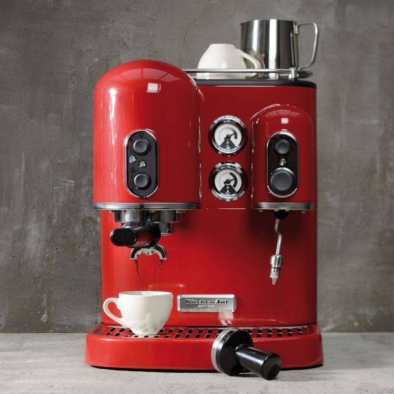 Фото Кофемашина рожковая KitchenAid Artisan 5KES2102EER Espresso красная 4