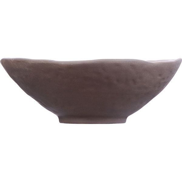 Фото Салатник Kunstwerk Grasp 870 мл, D 220 мм, H 76 мм, коричневый — арт. 20730/brown 1