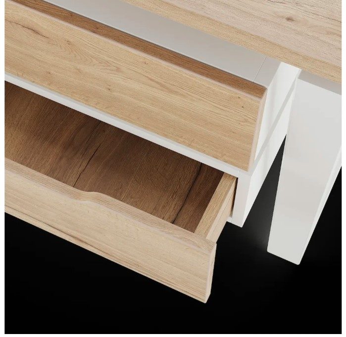 Фото Стол офисный КОБОР OTR-120/70 white/natural 5