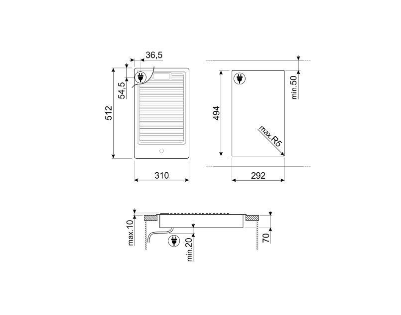 Фото Варочная панель электрическая SMEG — арт. PGF30B 3