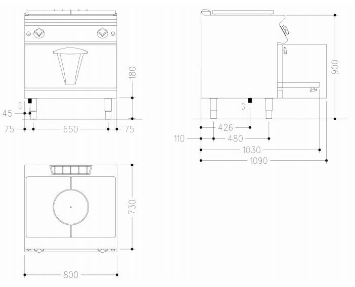 Фото Плита газовая Mareno NT7FG8G 1