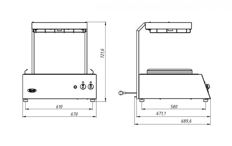 Фото Мармит для картофеля фри GRILL MASTER Ф2ПКЭ (200) 1