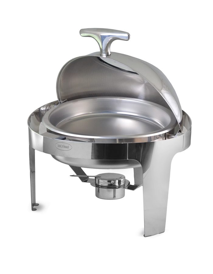 Фото Чафиндиш MGSteel 6 л, D 350 мм, круглый со стекл. крышкой Roll-Top — арт. C721L 1