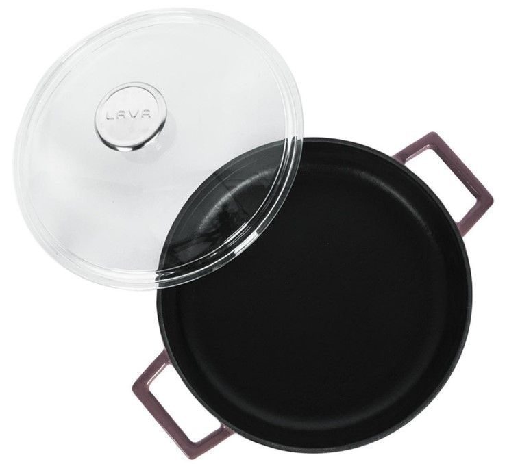 Фото Кастрюля LAVA GLAZE SERIES 2,47 л, D 240 мм, H 75 мм фиолетовая — арт. LV Y ST 24 K3 P 1