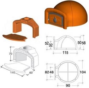 Фото Дровяная печь для пиццы Alfa Pizza Grande Chef 92 RADAX 1