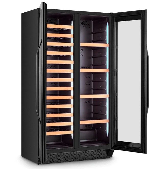 Фото Шкаф винный CASO — арт. WineChef Duo 122 Black 1