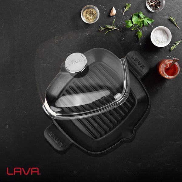 Фото Сковорода-гриль LAVA ECO 1,34 л, L 260 мм, B 260 мм, H 31 мм без — арт. LV ECO P GT 2626 K3 1